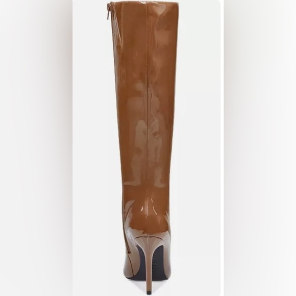 I.N.C. ~ “Rajel” Cognac Patent Leather Boots ~ 8.5M - Picture 2 of 8